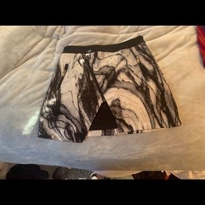 ZARA marble scuba skort